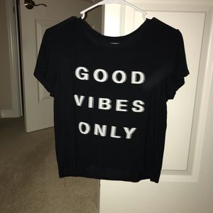 Good Vibes Only crop top
